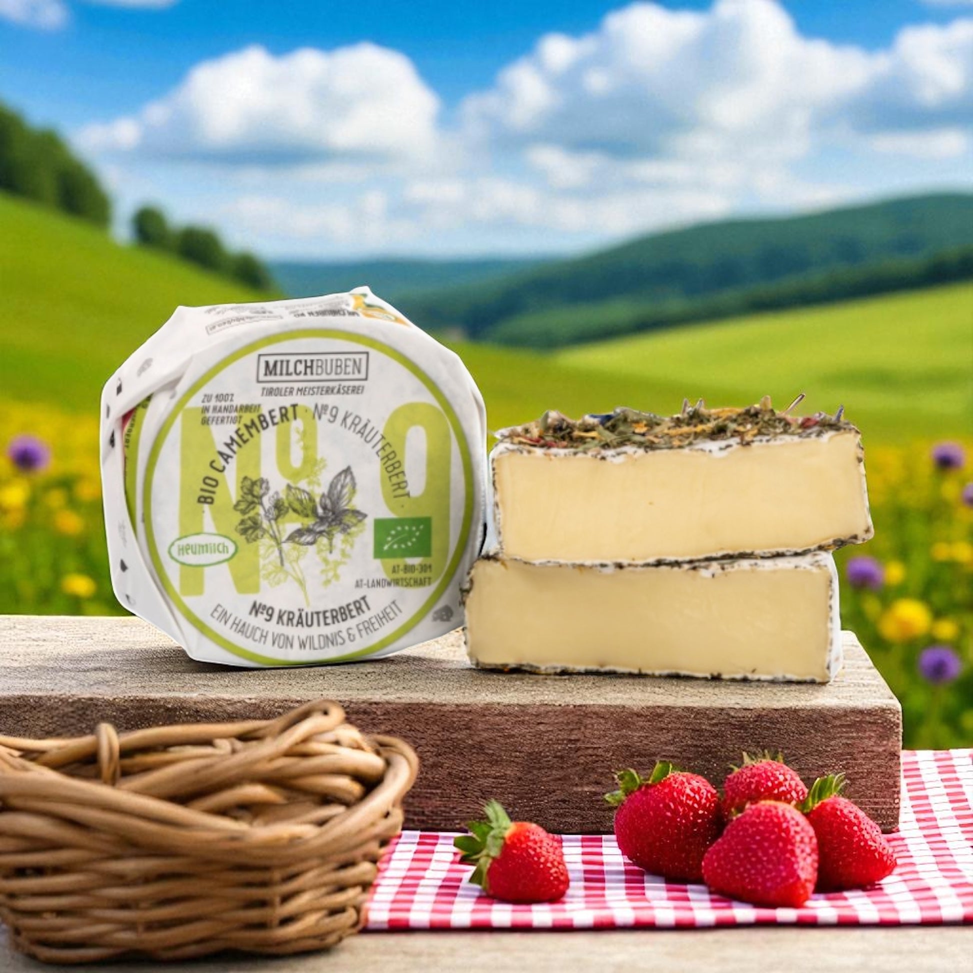 Camembert biologico ricoperto di fiori alpini 180 g