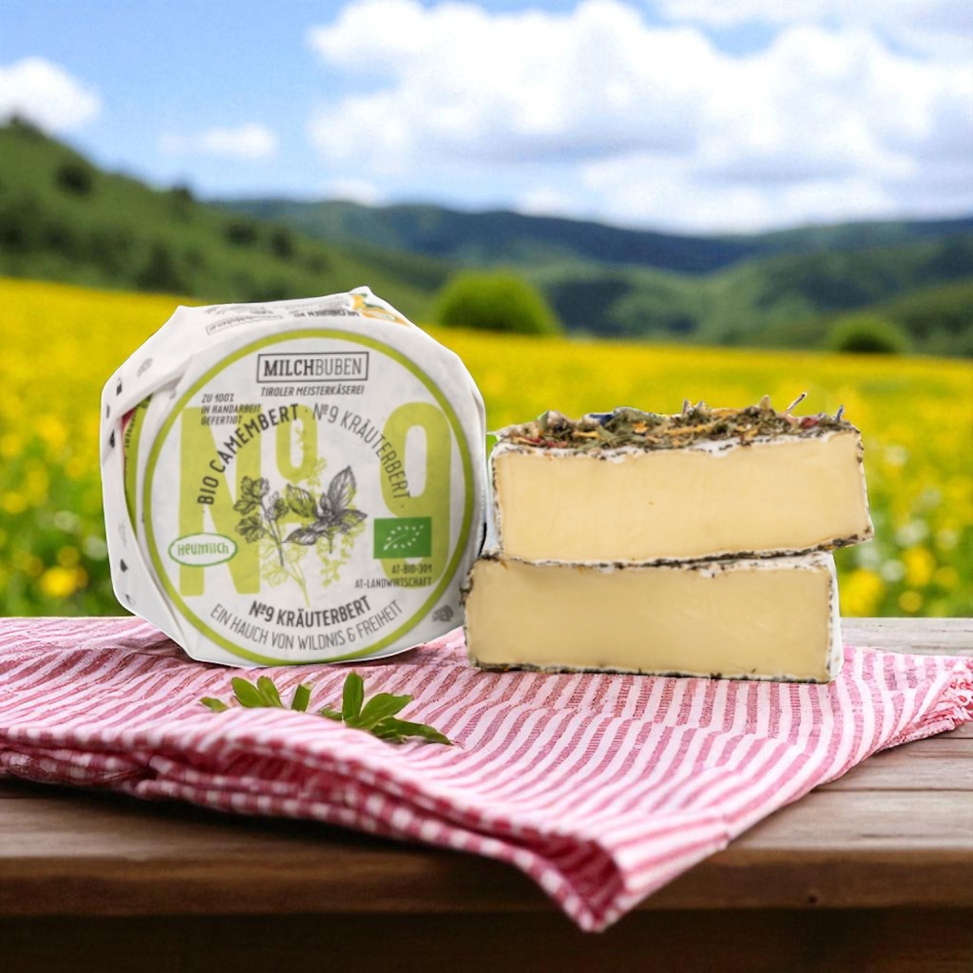 Camembert biologico ricoperto di fiori alpini 180 g